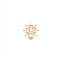 A light bulb icon on a white background vector