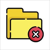 File folder icon illustration vector