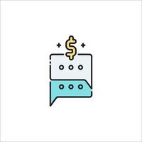 A dollar sign icon on a white background vector
