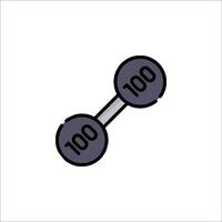 A dumbbell icon on a white background vector