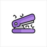 A purple stapler icon on a white background vector