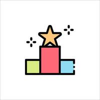 A star on top of a box with a star on top vector