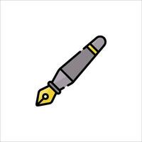 A pen and ink on a white background vector