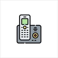 A phone icon on a white background vector