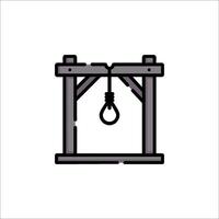 The hanging machine icon, black and white vector