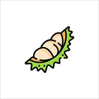 A durian fruit icon on a white background vector