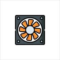 A fan icon on a white background vector