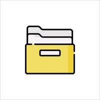 File folder icon illustration vector