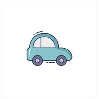 A small car icon on a white background vector