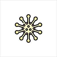 A small virus icon on a white background vector