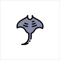 A stingray icon on a white background vector