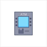 Atm machine icon illustration vector