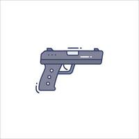 A gun icon on a white background vector