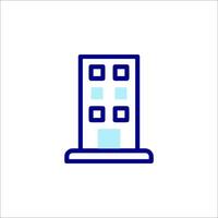 A building icon on a white background vector