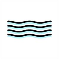 A wave icon on a white background vector