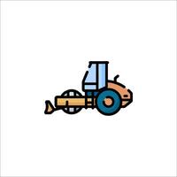 A construction machine icon on a white background vector