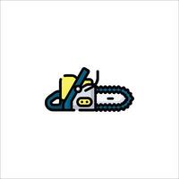 A chainsaw icon on a white background vector