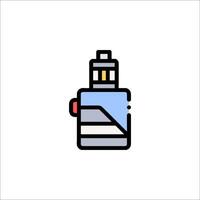 A cigarette with a lighter on top of it vector