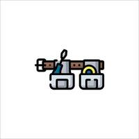 A toolbox with tools on it vector