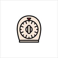 A clock icon on a white background vector