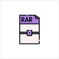 A file with the word rar on it vector