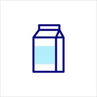A milk carton icon on a white background vector