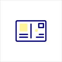 A newspaper icon on a white background vector