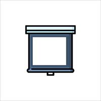 A projector icon on a white background vector