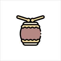 A drum icon on a white background vector