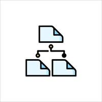 A file icon with a folder and a file vector