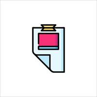 A paper roll icon on a white background vector