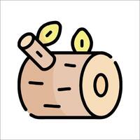Log icon illustration vector