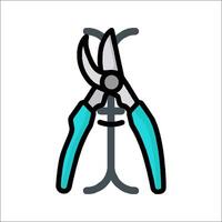 A pair of scissors on a white background vector