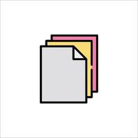 A file folder icon on a white background vector