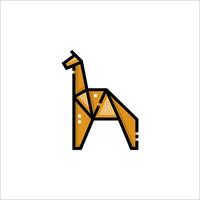 A giraffe is made out of triangles vector