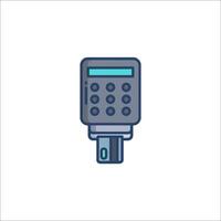 A calculator icon on a white background vector