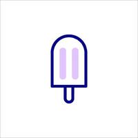 Ice cream icon in a line style vector