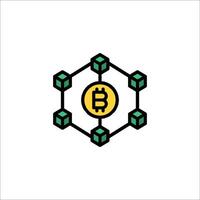 Bitcoin logo design vector