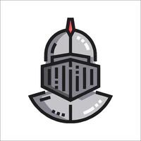 A knight helmet icon on a white background vector