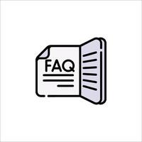 Faq icon illustration vector
