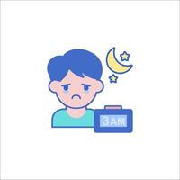 A man is holding an alarm clock and a clock vector