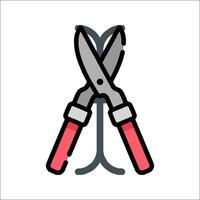 A pair of scissors on a white background vector