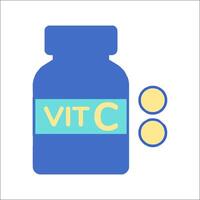 Vit c and vitamin c vector