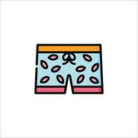 A pair of shorts with a bow on the front vector