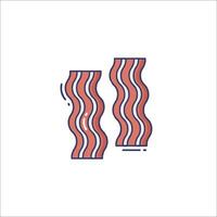 Bacon icon illustration vector