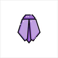 A purple kite with a white background vector