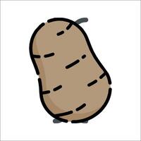 A potato icon on a white background vector