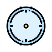 A clock icon on a white background vector