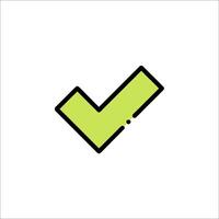 Check mark icon illustration vector