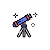 A telescope icon on a white background vector
